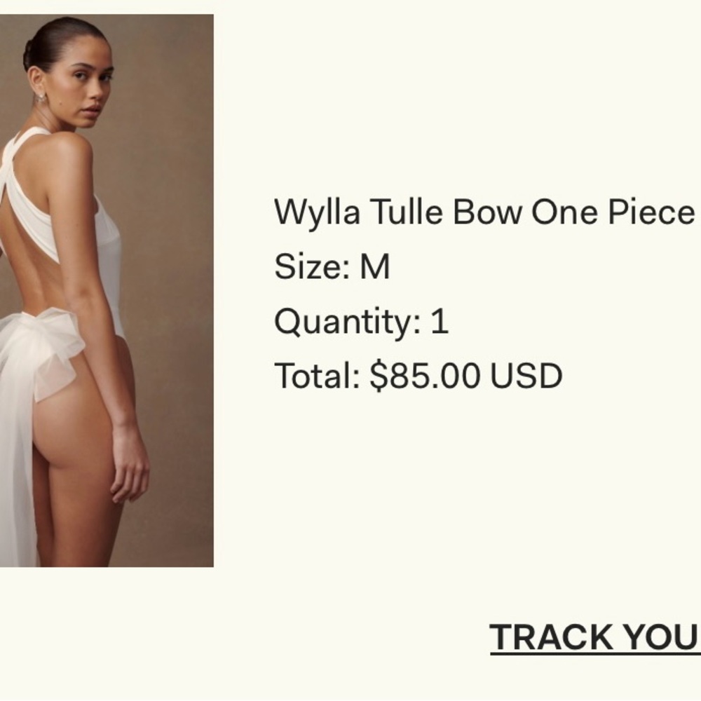 Meshki Wylla Tulle Bow One Piece